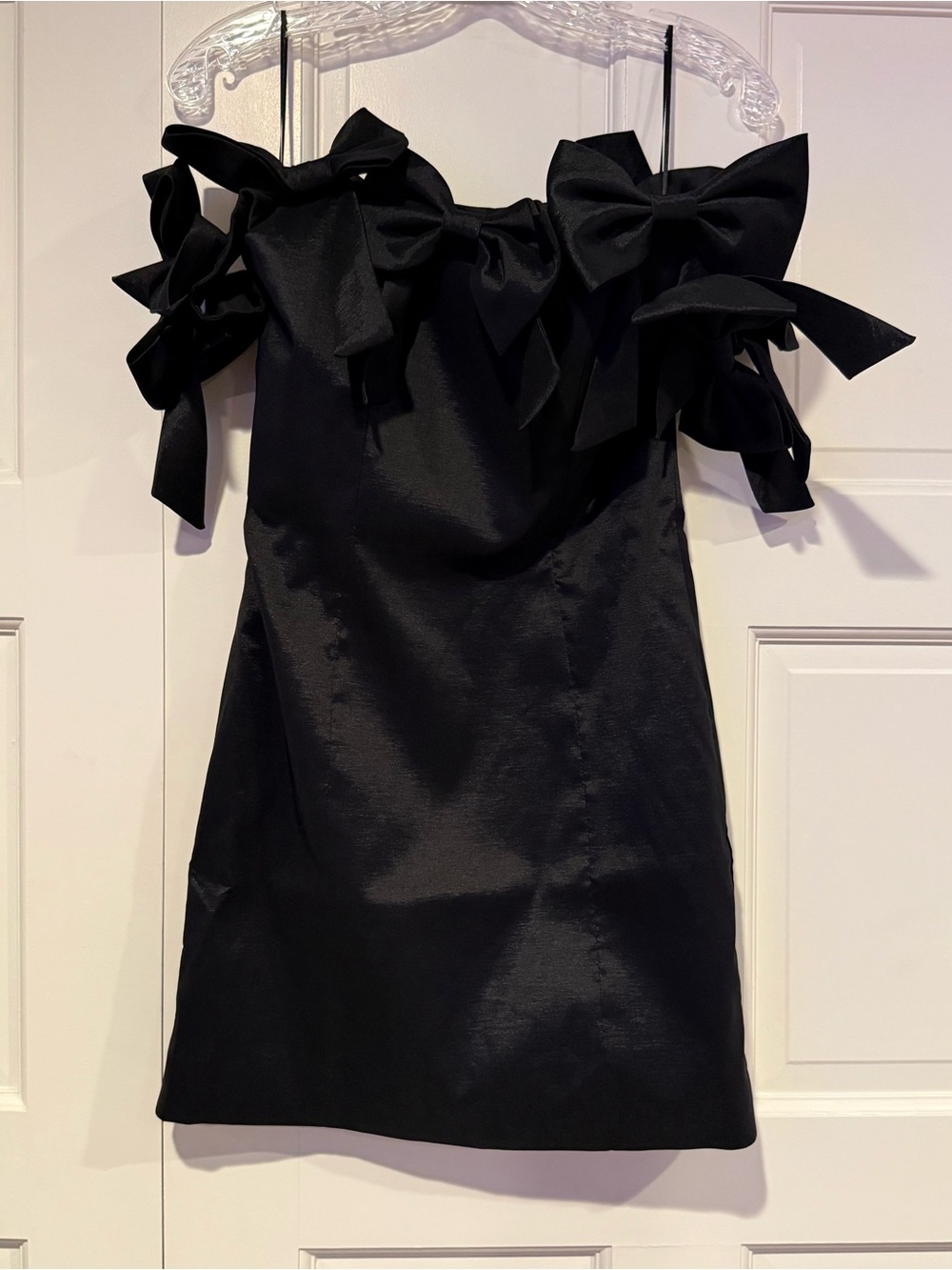 Meshki Black Strapless Cocktail Dress